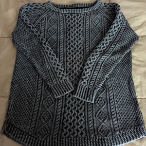 LL Bean Signature Fisherman tunic sweater